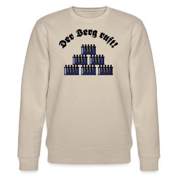 Der Berg Ruft! (Bier Bierkästen Bierkisten / Blau) - Stanley/Stella Unisex Bio-Sweatshirt CHANGER  - Beige - Vorne - Nik (191cm) & Marisol (170cm)