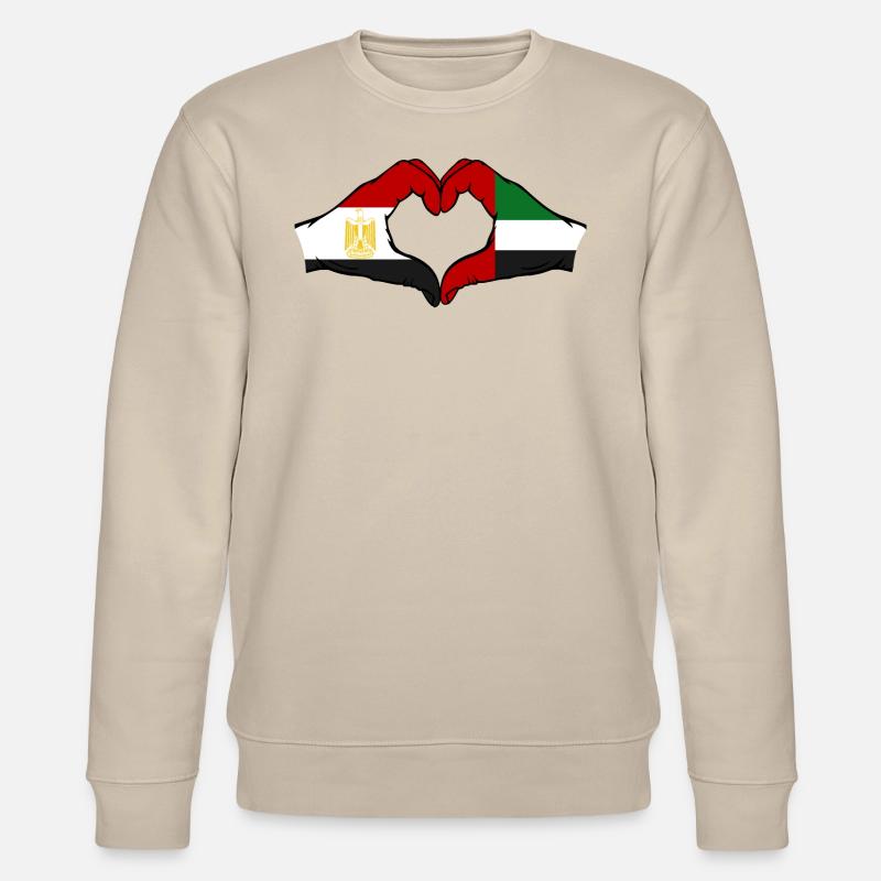 Égypte Émirats arabes unis Drapeau - Sweat bio CHANGER Stanley/Stella Unisexe - beige
