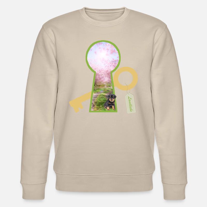 landliebe mit hund - Stanley/Stella Unisex Bio-Sweatshirt CHANGER  - Beige
