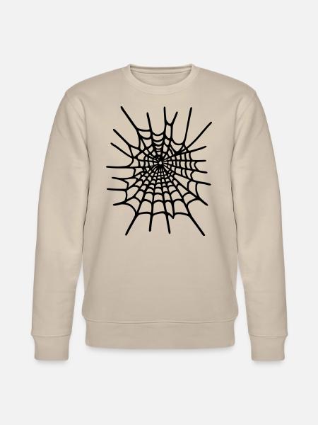 Spinnennetz Halloween - Stanley/Stella Unisex Bio-Sweatshirt CHANGER - Beige