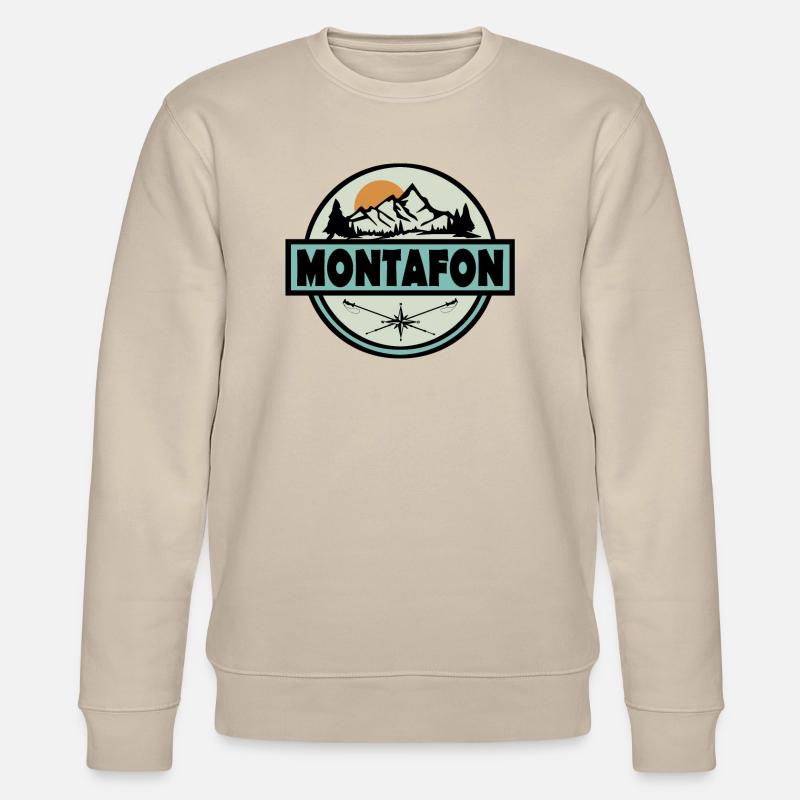 Montafon - Stanley/Stella Unisex Bio-Sweatshirt CHANGER  - Beige