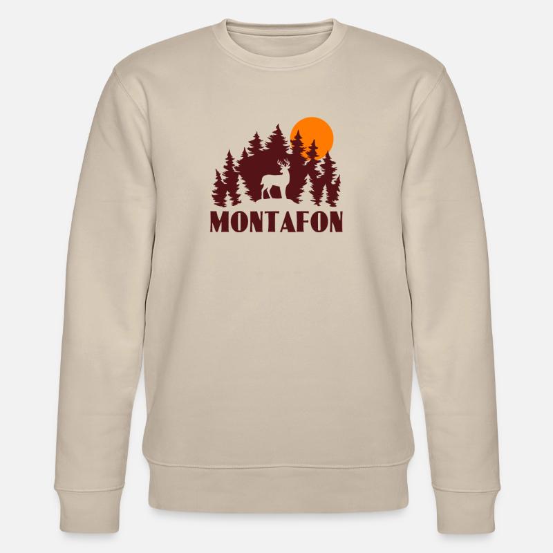 Montafon - Stanley/Stella Unisex Bio-Sweatshirt CHANGER  - Beige