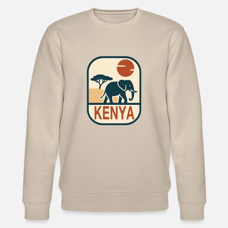Kenya Elephant Afrique - Sweat bio CHANGER Stanley/Stella Unisexe - beige