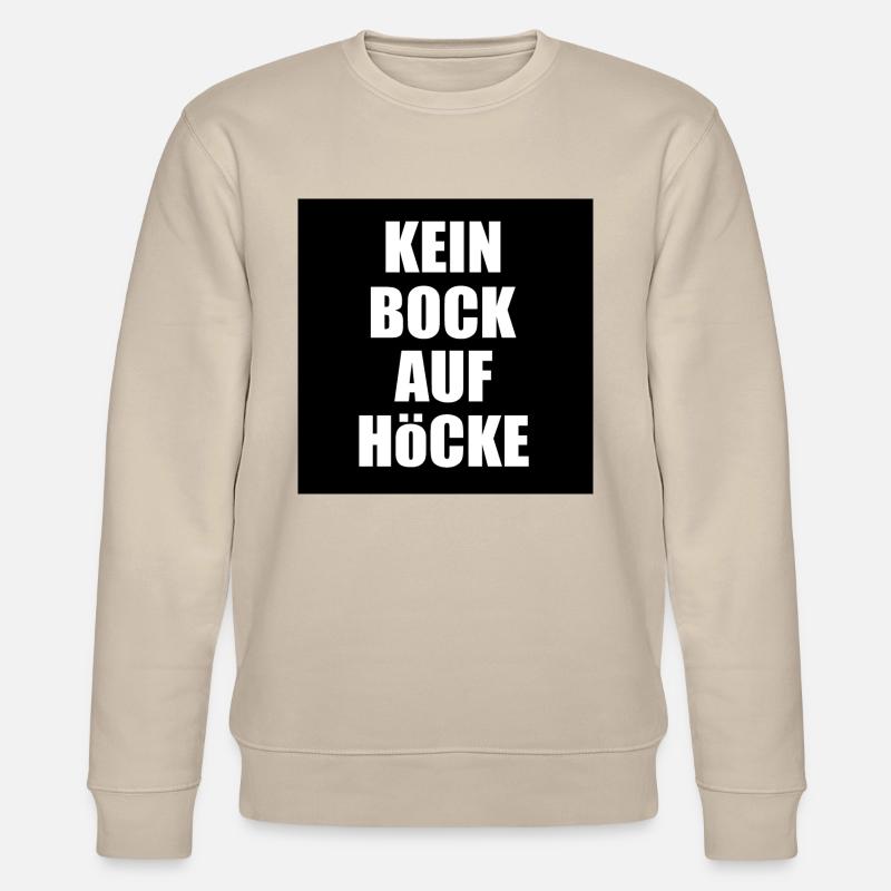kein bock auf höcke - Stanley/Stella Unisex Bio-Sweatshirt CHANGER  - Beige