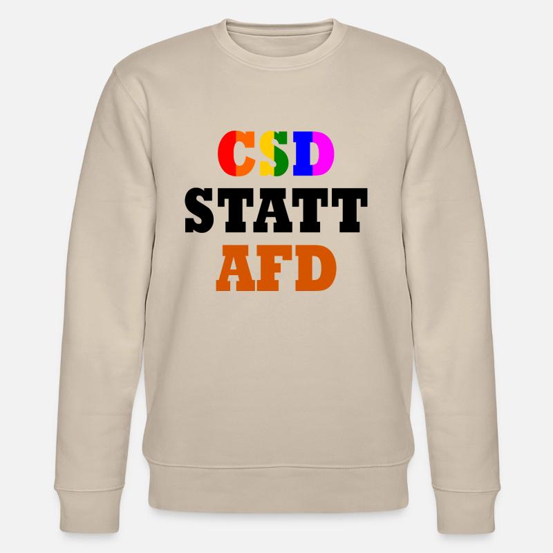 Csd statt afd - Stanley/Stella Unisex Bio-Sweatshirt CHANGER  - Beige
