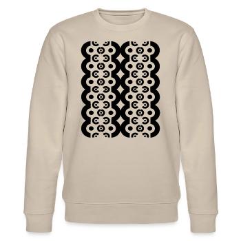 Nouveau design - Sweat bio CHANGER Stanley/Stella Unisexe - beige - Devant - Nik (191cm) & Marisol (170cm)