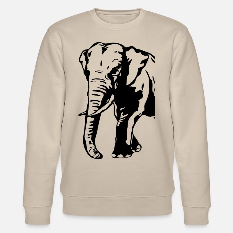Elephant - Africa - Stanley/Stella Unisex Bio-Sweatshirt CHANGER  - Beige