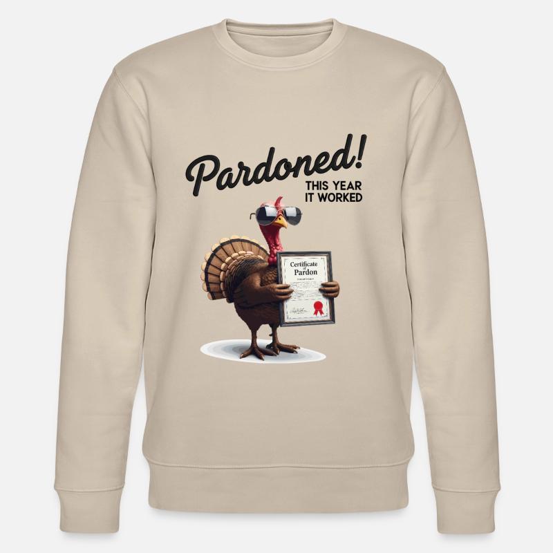 Pardoned Turkey - Stanley/Stella Unisex Bio-Sweatshirt CHANGER  - Beige