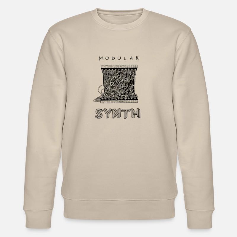 Modular Synth Monochrome - Stanley/Stella Unisex Bio-Sweatshirt CHANGER  - Beige