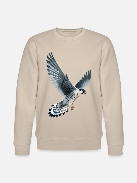 Wanderfalke im Flug - Stanley/Stella Unisex Bio-Sweatshirt CHANGER  - Beige