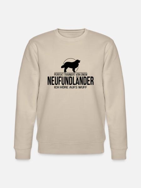 NEUFUNDLÄNDER wuff - Stanley/Stella Unisex Bio-Sweatshirt CHANGER - Beige