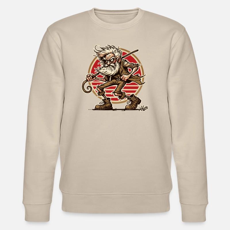 cooler schlechte Laune Opa - Stanley/Stella Unisex Bio-Sweatshirt CHANGER  - Beige