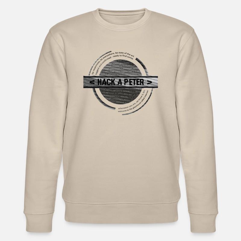 Hack-A-Peter (gray) - Stanley/Stella CHANGER Unisex Organic Sweatshirt - beige