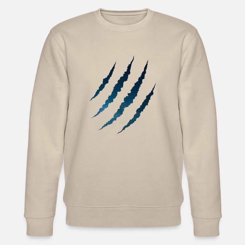 Griffures espace galaxie - Sweat bio CHANGER Stanley/Stella Unisexe - beige
