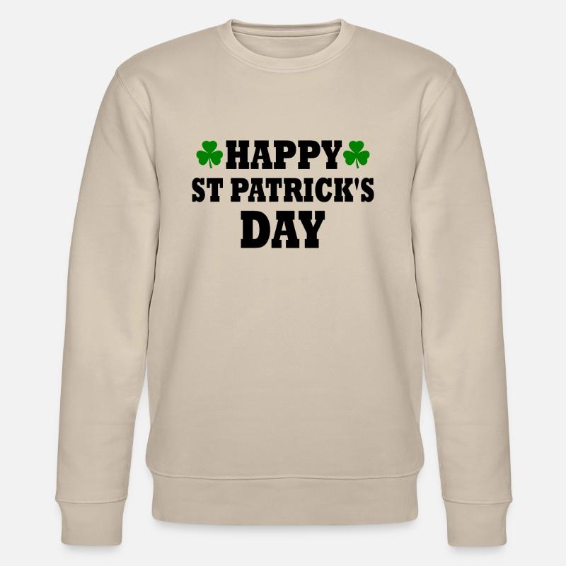 happy st patricks day - Stanley/Stella Unisex Bio-Sweatshirt CHANGER  - Beige