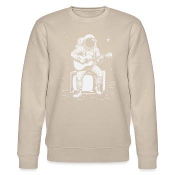 Astronaut - Stanley/Stella Unisex Bio-Sweatshirt CHANGER  - Beige - Vorne - Nik (191cm) & Marisol (170cm)
