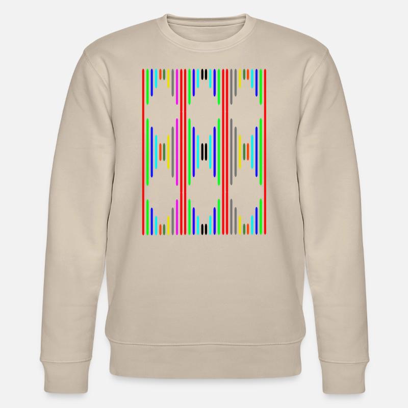Rautenmuster - Stanley/Stella Unisex Bio-Sweatshirt CHANGER  - Beige