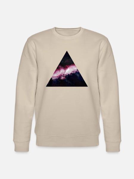 triangle galaxy - Stanley/Stella CHANGER Unisex Organic Sweatshirt - beige