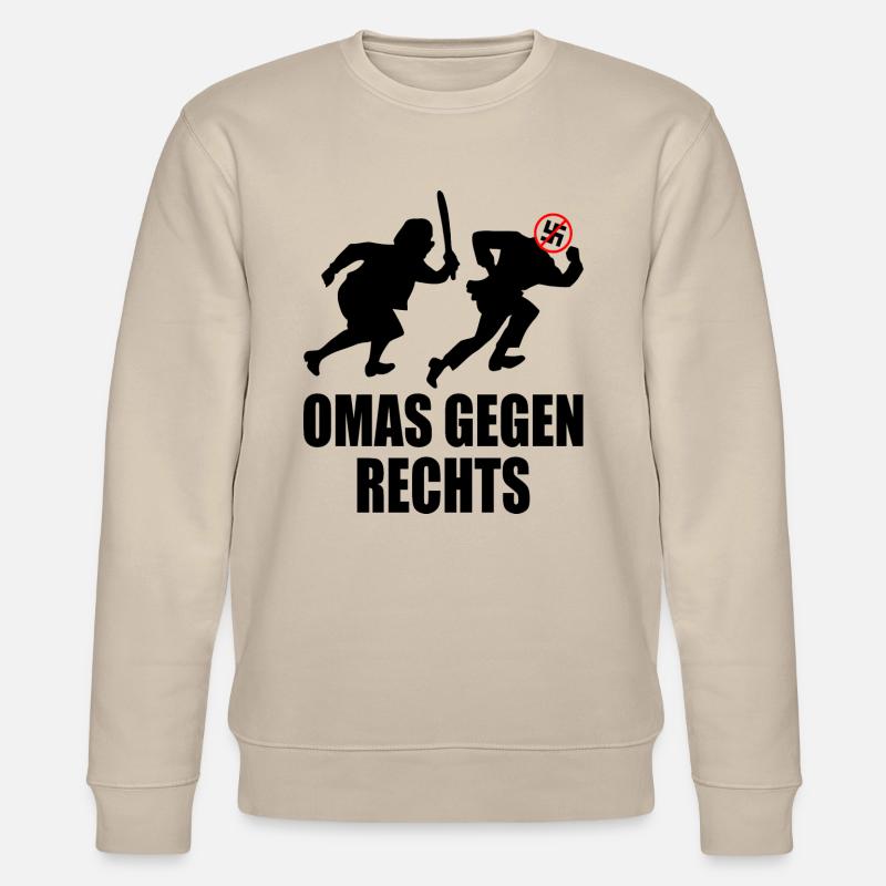 Omas gegen rechts - Stanley/Stella Unisex Bio-Sweatshirt CHANGER  - Beige