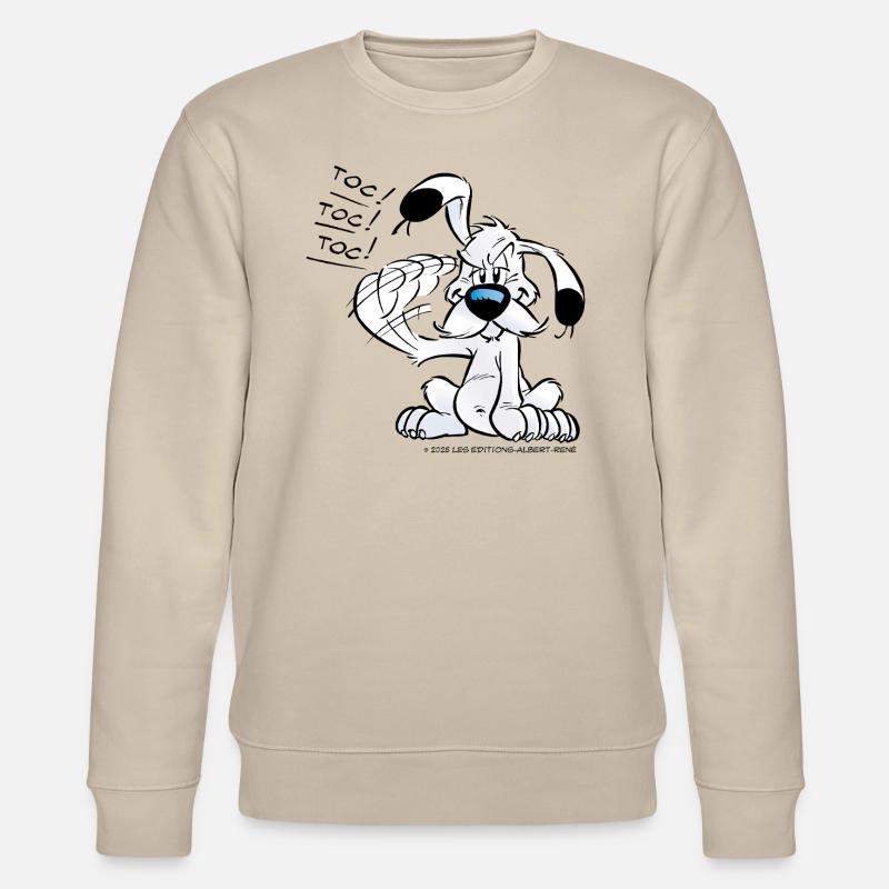 Astérix & Obélix Idéfix Frappe Toc Toc Toc - Sweat bio CHANGER Stanley/Stella Unisexe - beige