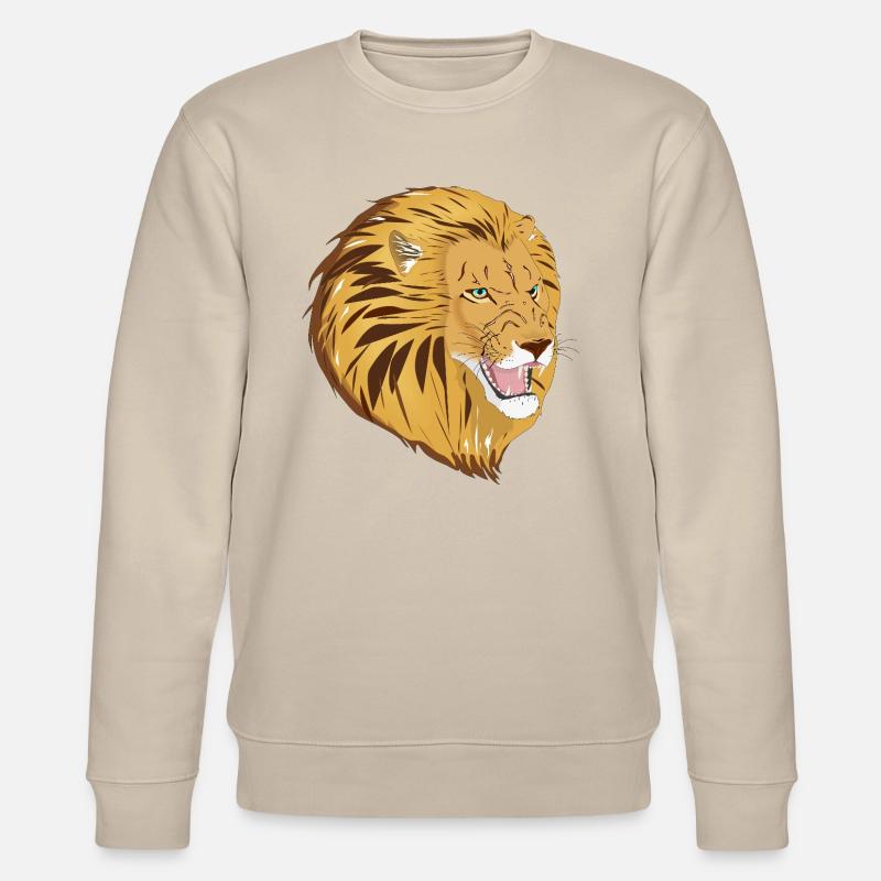 Lio der Löwe - Stanley/Stella Unisex Bio-Sweatshirt CHANGER  - Beige