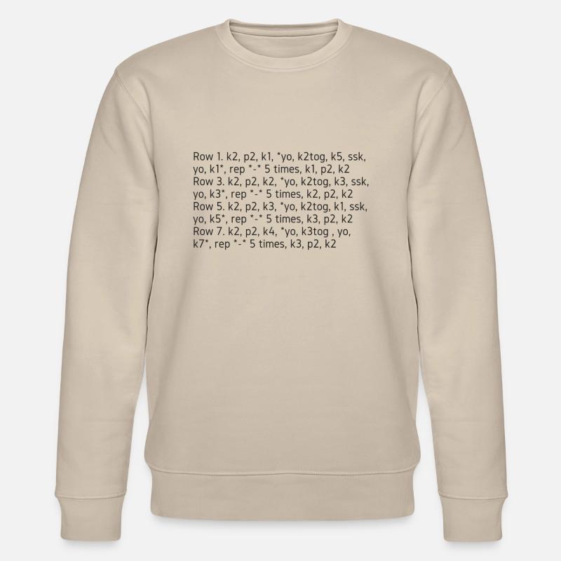 Knit-Talk, dunkel - Stanley/Stella Unisex Bio-Sweatshirt CHANGER - Beige