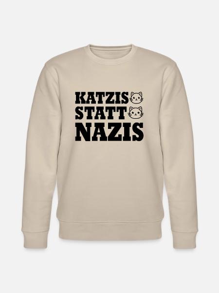 katzis statt nazis - Stanley/Stella Unisex Bio-Sweatshirt CHANGER  - Beige