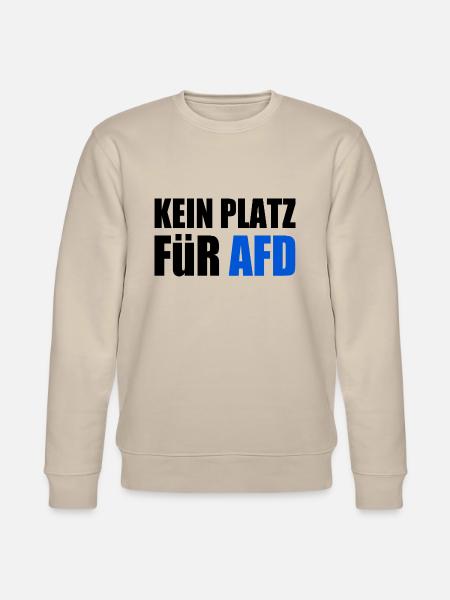 kein platz für afd - Stanley/Stella Unisex Bio-Sweatshirt CHANGER  - Beige