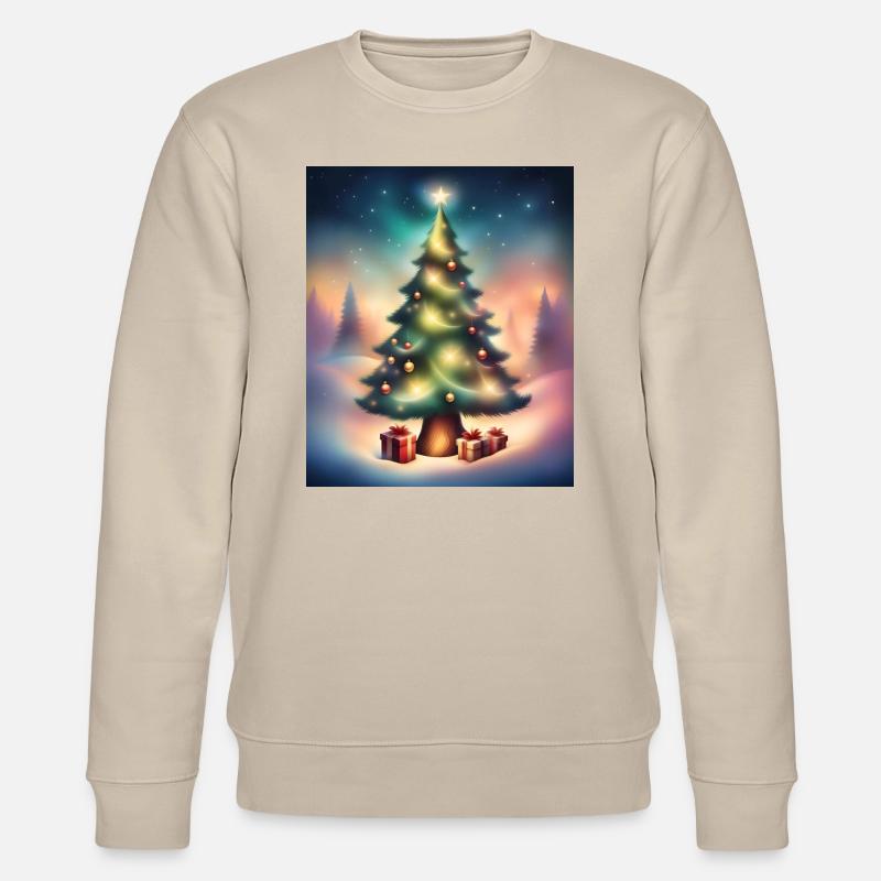 Weihnachtsbaum draußen - Stanley/Stella Unisex Bio-Sweatshirt CHANGER  - Beige