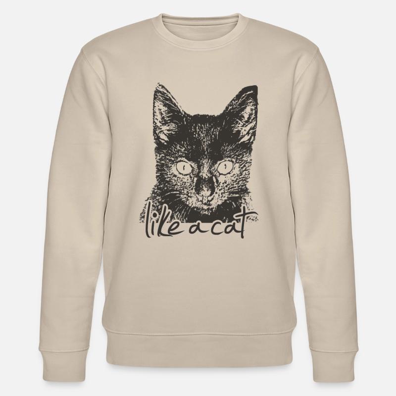 Cat - Stanley/Stella Unisex Bio-Sweatshirt CHANGER  - Beige