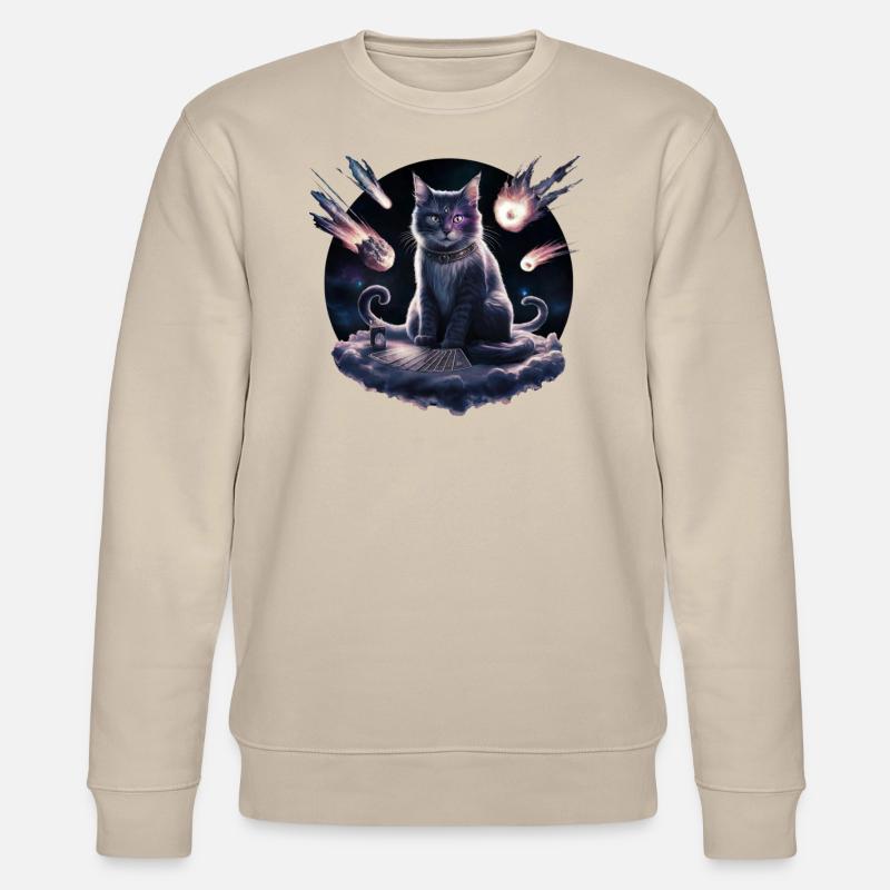 Kitku der Hellseher - Stanley/Stella Unisex Bio-Sweatshirt CHANGER  - Beige
