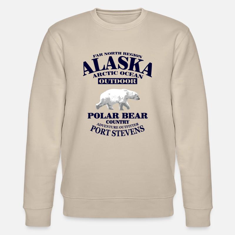 Alaska - Polar Bear - Stanley/Stella Unisex Bio-Sweatshirt CHANGER  - Beige