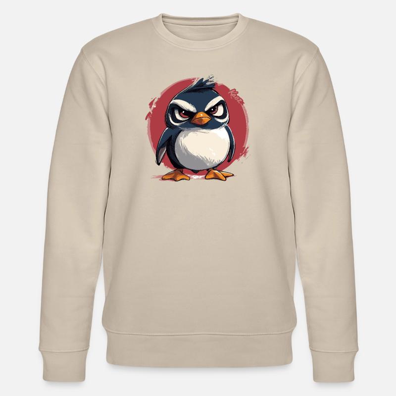 Schlechte-Laune-Pinguin - Stanley/Stella Unisex Bio-Sweatshirt CHANGER - Beige