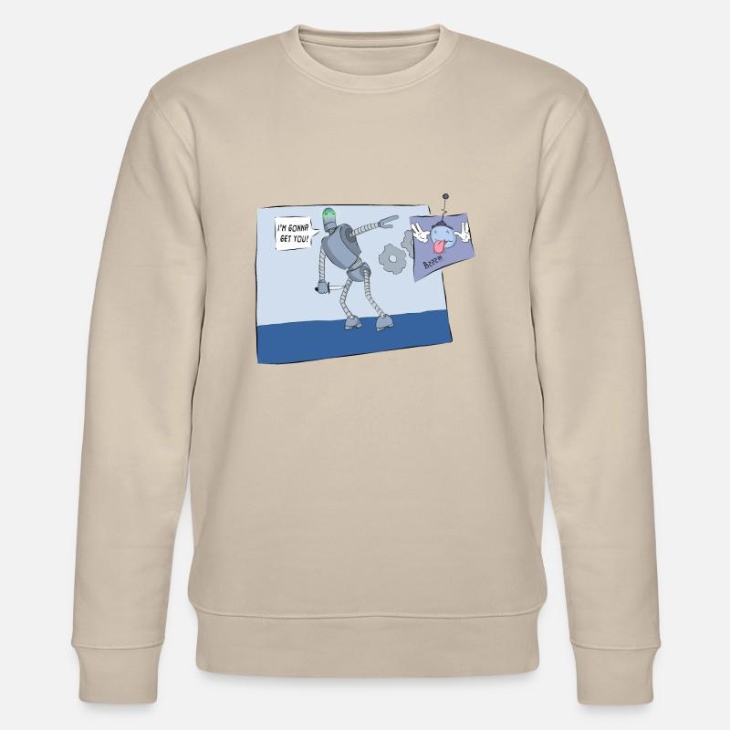 Robots stupides - Sweat bio CHANGER Stanley/Stella Unisexe - beige