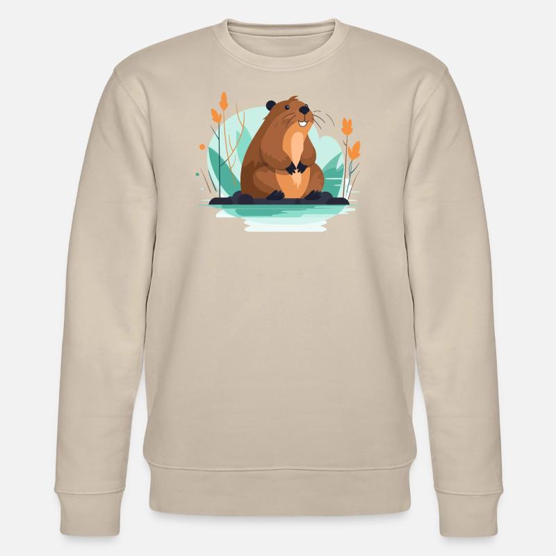 Bieber - Stanley/Stella Unisex Bio-Sweatshirt CHANGER  - Beige