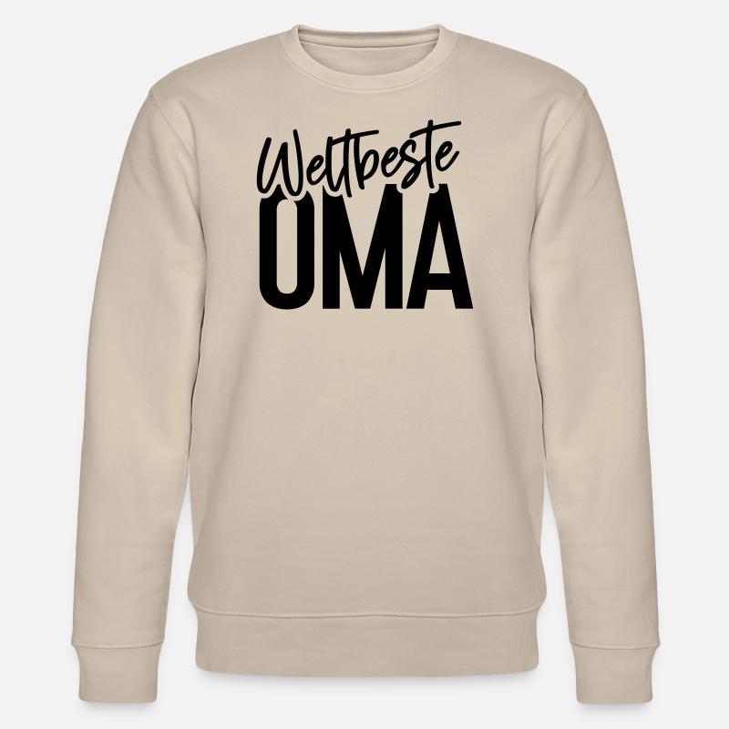 Weltbeste OMA - Stanley/Stella Unisex Bio-Sweatshirt CHANGER  - Beige