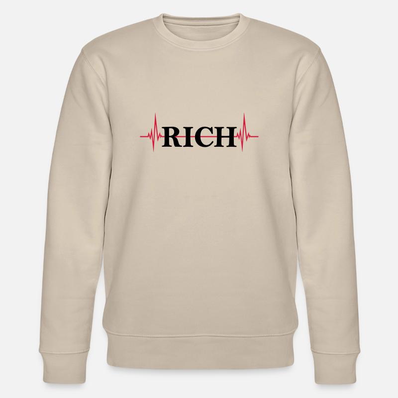Puls Logo Rich - Stanley/Stella Unisex Bio-Sweatshirt CHANGER  - Beige