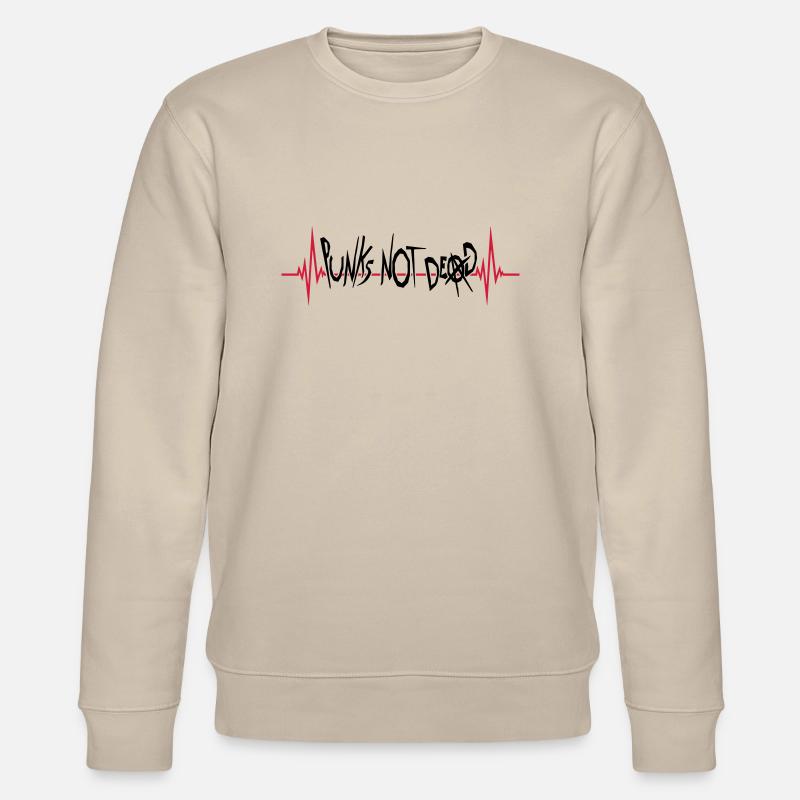 punks pas mort citation - Sweat bio CHANGER Stanley/Stella Unisexe - beige