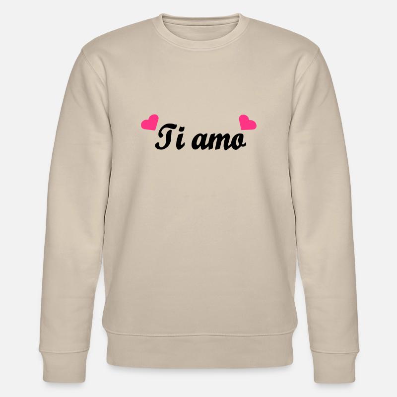 Ti amo - Stanley/Stella Unisex Bio-Sweatshirt CHANGER  - Beige
