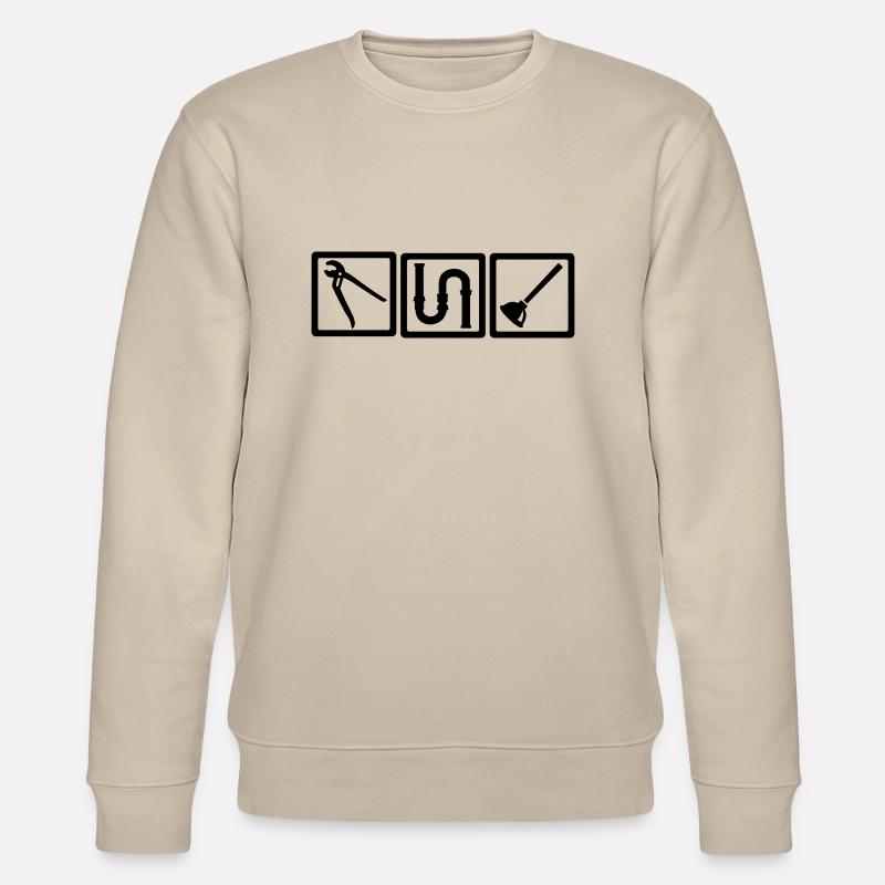 Plombier - Sweat bio CHANGER Stanley/Stella Unisexe - beige