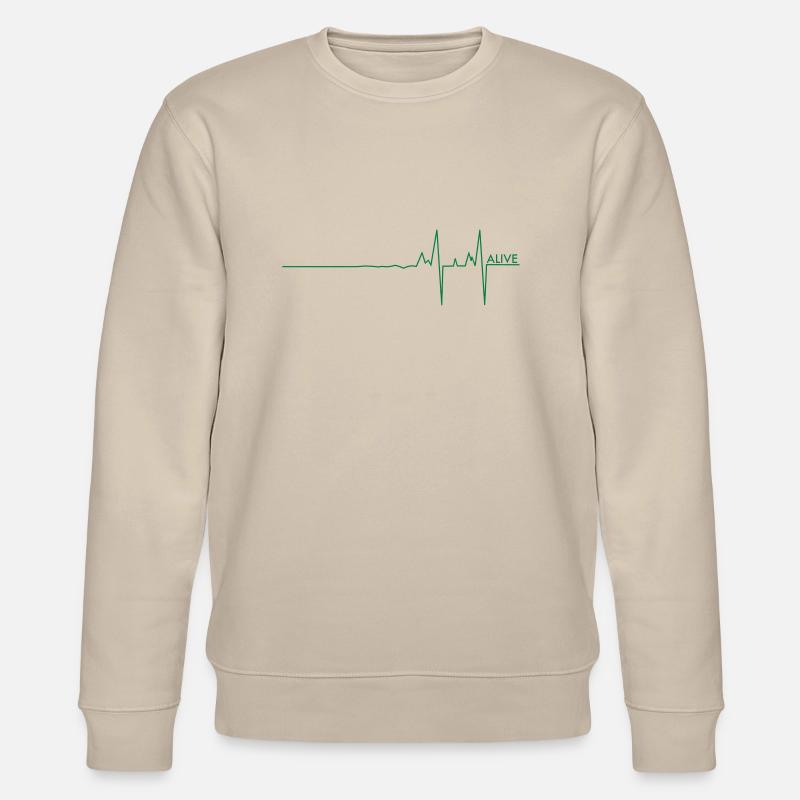 Alive pulse/UK - Stanley/Stella Unisex Bio-Sweatshirt CHANGER  - Beige