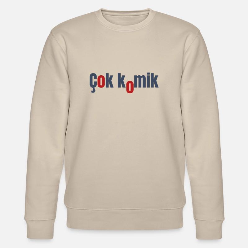 cok komik grey red - Stanley/Stella Unisex Bio-Sweatshirt CHANGER  - Beige