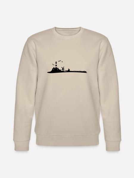 Landschaft - Leuchtturm - Stanley/Stella Unisex Bio-Sweatshirt CHANGER  - Beige