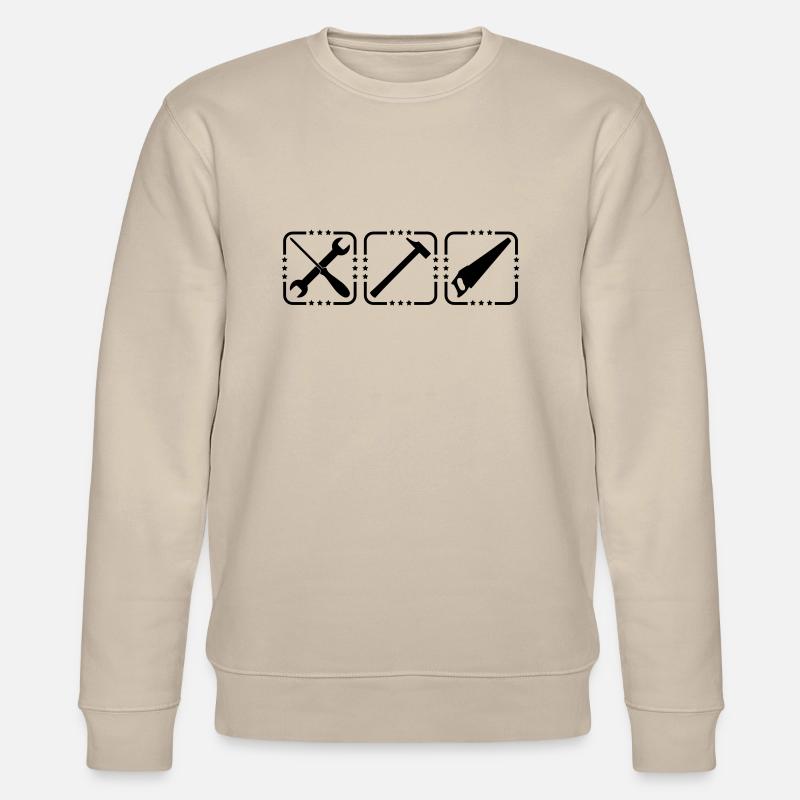 Craftsman Tools Logo Design - Sweat bio CHANGER Stanley/Stella Unisexe - beige