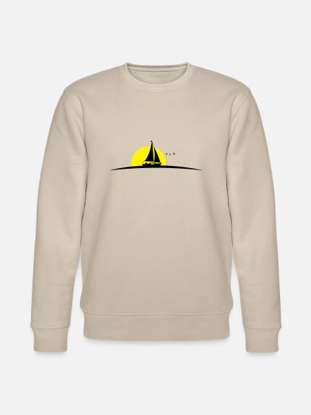 Segelboot - Stanley/Stella Unisex Bio-Sweatshirt CHANGER  - Beige