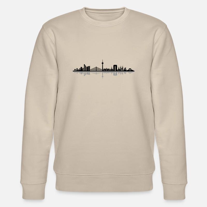 Skyline - Düsseldorf - Stanley/Stella Unisex Bio-Sweatshirt CHANGER  - Beige