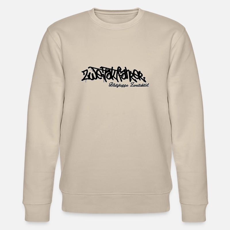 Zweitaktfahrer // Schriftzug - Stanley/Stella Unisex Bio-Sweatshirt CHANGER  - Beige
