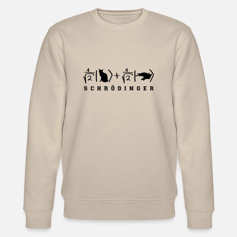 Schrödinger Katze - Stanley/Stella Unisex Bio-Sweatshirt CHANGER  - Beige