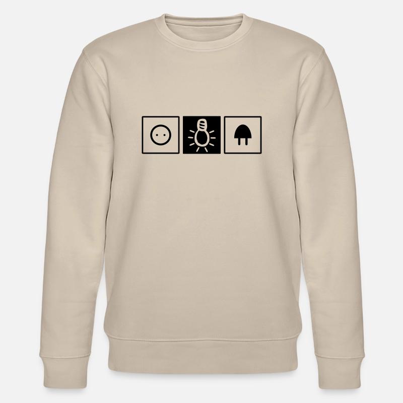 Elektriker Elektrotechnik - Stanley/Stella Unisex Bio-Sweatshirt CHANGER  - Beige