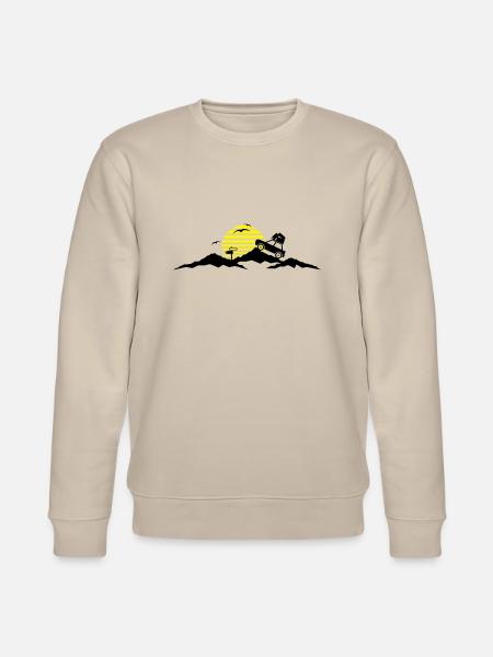 Reise - Berge Auto - Stanley/Stella Unisex Bio-Sweatshirt CHANGER  - Beige